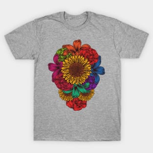 Colorful Aesthetic Flowers T-Shirt